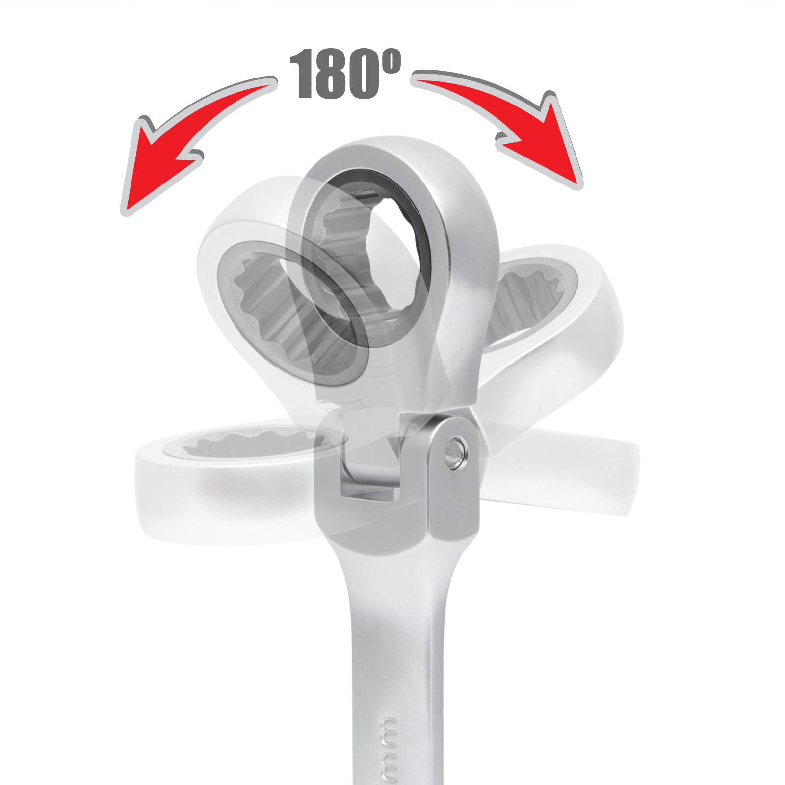 Ratel Steeksleutel 21 mm – Flexibele Draaibare Kop – Gemaakt Van Chroom-Vanadium Staal – Heavy-Duty En Corrosiebestendig – Comfortabele Grip – Geschikt Voor Montage, Reparatie, Onderhoud En D