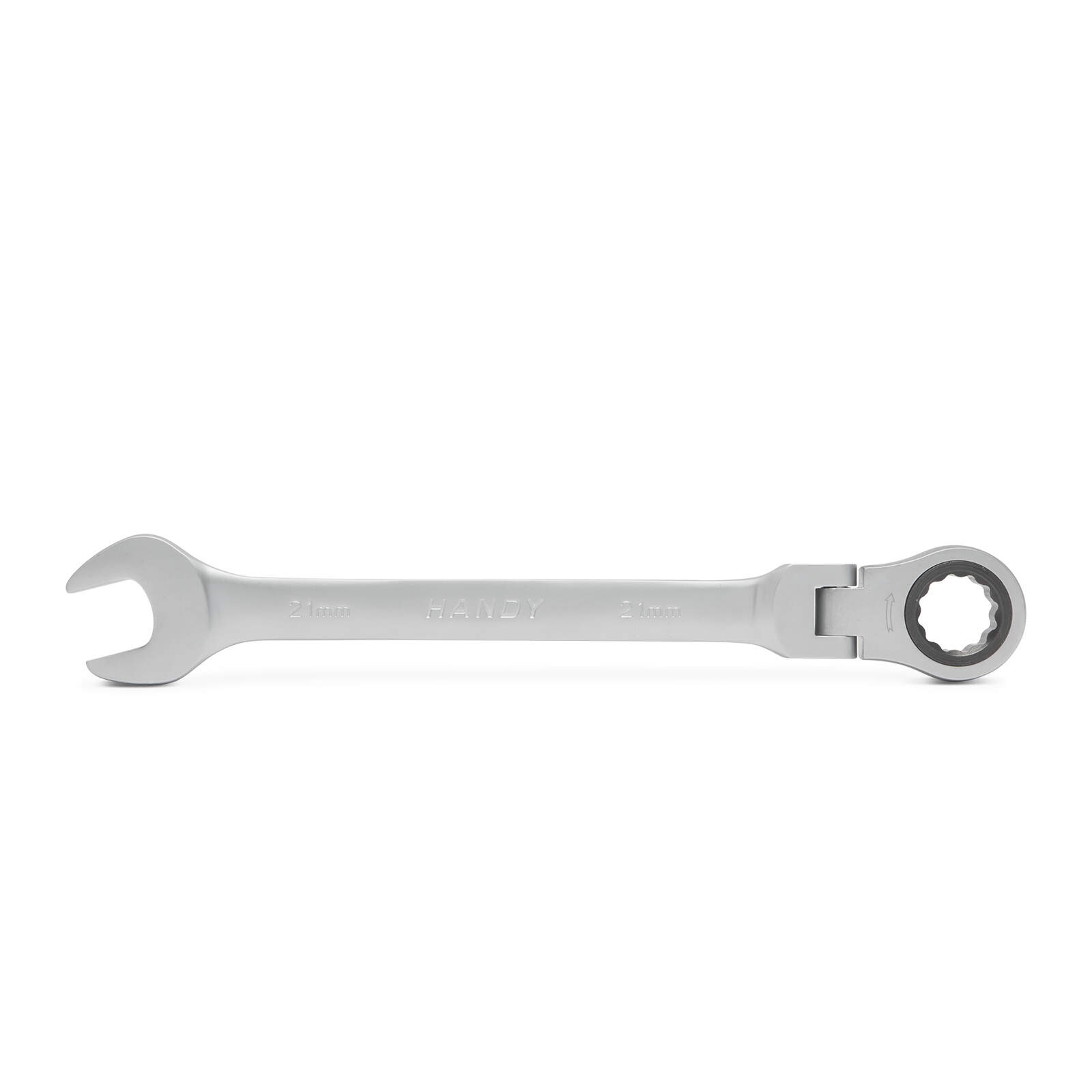 Ratel Steeksleutel 21 mm – Flexibele Draaibare Kop – Gemaakt Van Chroom-Vanadium Staal – Heavy-Duty En Corrosiebestendig – Comfortabele Grip – Geschikt Voor Montage, Reparatie, Onderhoud En D