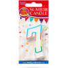 Verjaardagskaars Cijfer ‘7’ - 7 cm Taartdecoratie voor Verjaardag, Feest & Cadeau [56105-7]