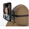 Autospiegel baby - verstelbare spiegel hoofdsteun achterbank - veiligheidsspiegel - baby en kids - 19 x 30cm - 360 graden draaibaar - zwart