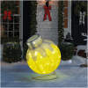 Kerstverlichting Buiten Figuren op Netstroom - Reuze Kerstbal Verlicht Ornament XXL 83 x 60 cm - Binnen & Overdekt Buiten - Geel / Goud - Warm witte LEDs + Afstandsbediening