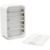 Motten- en wespenverjager - Elektromagnetisch, batterijgevoed (6×AAA, excl.) - 50 m² bereik - Intervalalarm, LED-display, chemisch vrij, wit [55662]