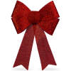 LED strikdecoratie - glanzend - rood - 11 kleuren LED's - 40 x 30 cm 1 Stuks [58956C]