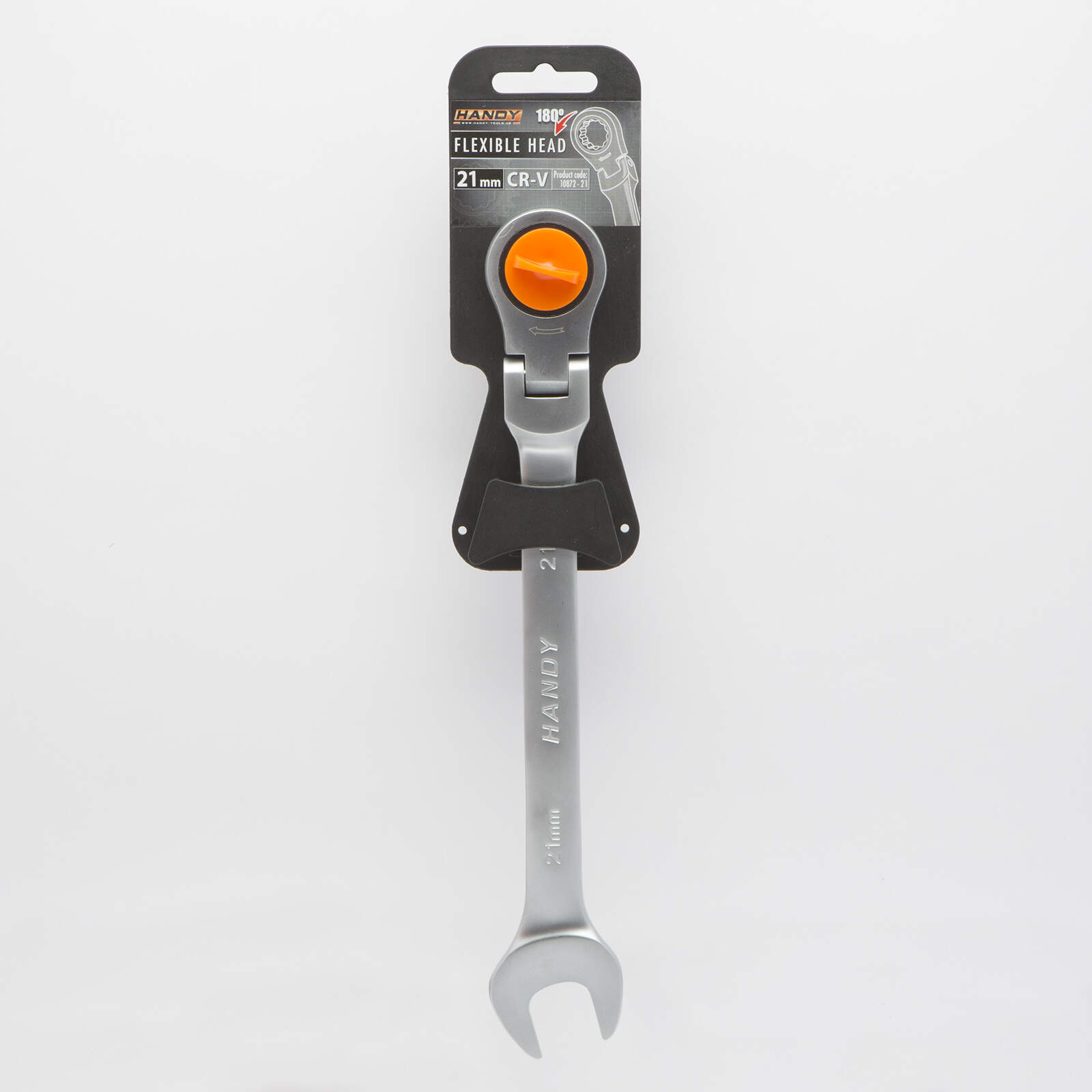 Ratel Steeksleutel 21 mm – Flexibele Draaibare Kop – Gemaakt Van Chroom-Vanadium Staal – Heavy-Duty En Corrosiebestendig – Comfortabele Grip – Geschikt Voor Montage, Reparatie, Onderhoud En D
