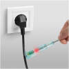 Spanningszoeker Schroevendraaier Contactloos - 70-250V AC Met Rode LED - Penmodel Met Polariteits- en Continuïteitstest [25821]