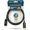 DisplayPort naar HDMI Kabel – DP 1.4 – 4K – 1,8 m – Vergulde Connectoren – Zwart - 1 Stuks [20334]