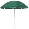 Strandparasol - Ø180 cm - met kantelmechanisme - willekeurige kleur (groen, grijs, beige) [DA00484]