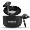 Maxell BT Dynamic+ TWS oordopjes - Bluetooth 5.0 - Type-C snelladen - Ultra Bass - 3-4 uur speeltijd - LED-indicator - Zwart - Met oplaadcase [52042BK]