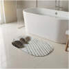 Antislip Douchemat Douche cabine Mat voor in bad - Grijs Steenpatroon - Anti Slip badmat - 69 x 35 cm - Mat voor in de badkamer - Veilig Douchen & Baden