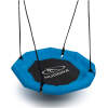 Nestschommel 70 cm – Ronde Schommel voor Kinderen – Verstelbare Touwen – Sterk Frame – Voor Tuin & Speelplaats – Blauw/Zwart [56333A]