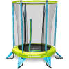 Kinder Trampoline met Veiligheidsnet - 140 cm - Indoor & Outdoor Mini Trampoline voor Kinderen - Fitness Trampoline met Net - Tuintrampoline Rond - Speeltoestel voor Buiten en Binnen - Zw