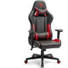 TitanForce gamingstoel met kussens - zwart/rood - 122 x 65 x 53 cm 1 Stuks [BMD1124RD]