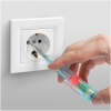 Spanningszoeker Schroevendraaier Contactloos - 70-250V AC Met Rode LED - Penmodel Met Polariteits- en Continuïteitstest [25821]