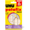 Patafix Home Deco Witte Kneedlijm – 32 Stuks per Verpakking – Herbruikbare Dubbelzijdige Plakpads tot 2 kg – Zonder Resten Verwijderbaar – Geschikt voor Kantoor, School, Huishouden en Decoratie op Gladde Oppervlakken [U40660]