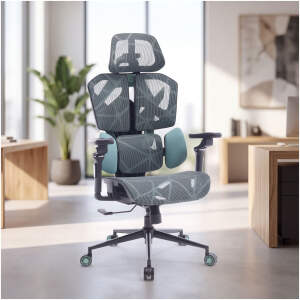 TitanMesh Pro bureaustoel met draaifunctie en zijkussens - mintgroen - 119 x 72 x 73 cm 1 Stuks [BMD1123GR]