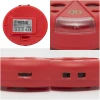 Muizen- en rattenverjager met LED-lamp - Draadloos - Bereik 30 m² binnen / 6 m buiten - Batterijgevoed - Voor huis, tuin, camping en boot [55652]