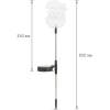 1x Solar Tuinlamp LED op Zonne-Energie – Kerst Santa Lamp – RGB LED – 84 cm Hoog – Met Grondpen – Automatisch Aan/Uit – Decoratieve Verlichting voor Tuin en Pad [11393D]