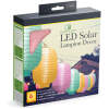 1x Solar LED Lampion Lantaarn op Zonne-Energie – Koel Wit LED Licht – Ø 21 cm – Opvouwbaar – Met Ophanghaak – Automatisch Aan/Uit – Sfeerverlichting voor Tuin, Balkon en Terras (willekeurige