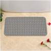 HSXL - Antislipmat - 88x40CM - Incl. Netspons - Antislip Douchemat / Badmat Grijs met Zuignappen – Mat voor in bad – Anti Slip Douche Cabine Mat – Mat voor in de Badkamer - Badkamer accessoires