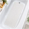 HSXL - Antislipmat - 100x40CM - Incl. Netspons - Antislip Douchemat / Badmat Wit met Zuignappen – Mat voor in bad – Anti Slip Douche Cabine Mat – Mat voor in de Badkamer - Badkamer accessoires