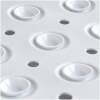 HSXL - Antislipmat - 100x40CM - Incl. Netspons - Antislip Douchemat / Badmat Wit met Zuignappen – Mat voor in bad – Anti Slip Douche Cabine Mat – Mat voor in de Badkamer - Badkamer accessoires