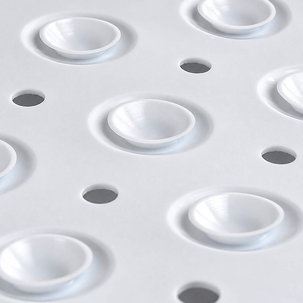 HSXL - Antislipmat - 100x40CM - Incl. Netspons - Antislip Douchemat / Badmat Wit met Zuignappen – Mat voor in bad – Anti Slip Douche Cabine Mat – Mat voor in de Badkamer - Badkamer accessoires