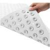 HSXL - Antislipmat - 100x40CM - Incl. Netspons - Antislip Douchemat / Badmat Wit met Zuignappen – Mat voor in bad – Anti Slip Douche Cabine Mat – Mat voor in de Badkamer - Badkamer accessoires