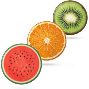 Koelmat voor huisdieren – kiwi, sinaasappel, meloen – 50 cm 1 Stuks [60094A]