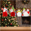 Kerstdecoratie - set papieren lantaarns - 11 x 13 cm - 4 stuks per verpakking 1 Stuks [59731]