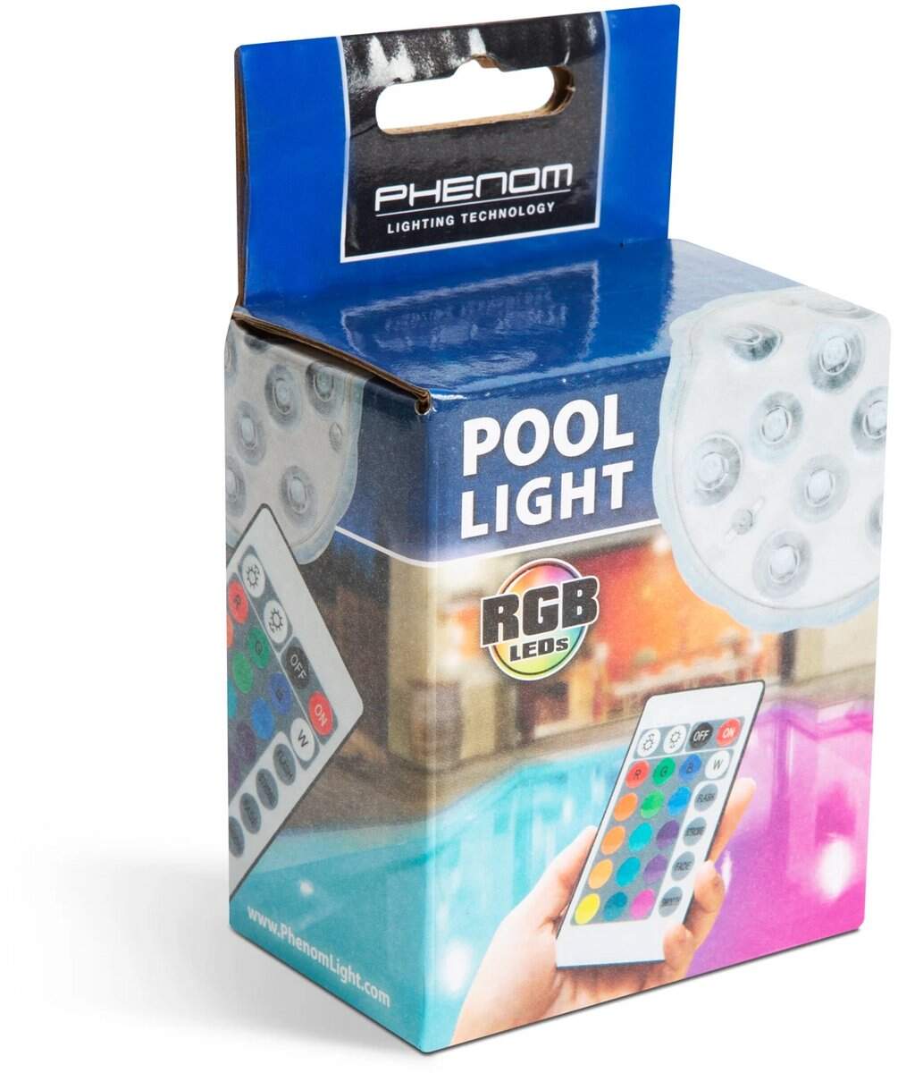 LED zwembadlamp RGB – IP68 – 13 kleuren – dompelbaar – met afstandsbediening – Ø7 cm – spa/jacuzzi/poolverlichting