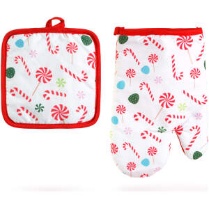 Ovenwant en doek set - 16,5 x 16,5 cm 1 Stuks [59751B]