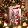 Kerstcadeautasje - fluweelachtig effect, kerstmanontwerp - 32 x 26 x 10 cm - 3 stijlen - 12 stuks per verpakking 12 Stuks [58870]