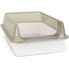 Kattenbak – 51 x 35 x 10 cm – wit, grijs 1 Stuks [60098]