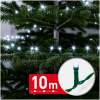 Slingerlampjes – 10 m – koel wit – 200 LED's – 100–240 V – 6 W – groene kabel 1 Stuks [59767C]
