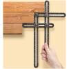 Handy - Multi Hoekmeter | Professionele Metalen Gradenboog 31cm | Voor Timmerwerk, Tegelen & Laminaat