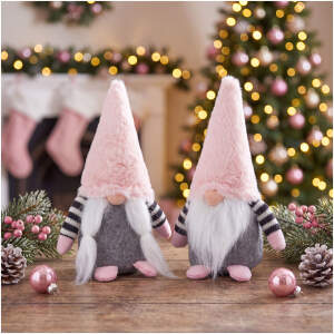 Textieldecoratie - kabouter - 25 cm - 2 soorten 1 Stuks [59518]
