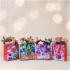 Kerstcadeautasje - iriserend - non-woven - 23 x 22 x 11 cm - 4 stijlen - 12 stuks per verpakking 12 Stuks [58875]