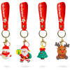 Kerst sleutelhanger - TPR figuurtje - om op te hangen - 4 stijlen 1 Stuks [58867]