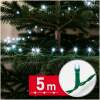 Slingerlampjes – 5 m – koel wit – 100 LED's – 100–240 V – 6 W – groene kabel 1 Stuks [59766C]