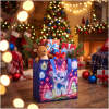 Kerstcadeautasje - iriserend - non-woven - 23 x 22 x 11 cm - 4 stijlen - 12 stuks per verpakking 12 Stuks [58875]