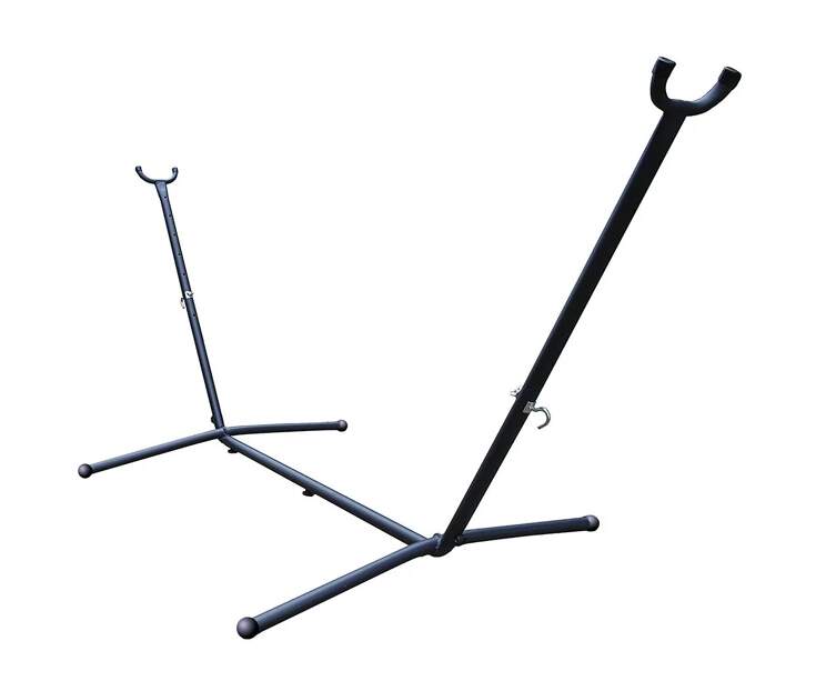 Timeless Garden Hangmat Standaard Luxurious Metal Zwart - Metalen Frame, 120kg Draagvermogen - Tuin, Balkon & Binnen