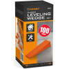 Plastová vyrovnávacia klinová súprava - 1–15 mm - oranje - 100 ks / balenie 1 Stuks [10633]