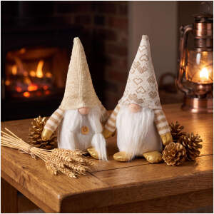 Textieldecoratie - kabouter - 25 cm - 2 soorten 1 Stuks [59520]