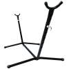 Timeless Garden Hangmat Standaard Luxurious Metal Zwart - Metalen Frame, 120kg Draagvermogen - Tuin, Balkon & Binnen