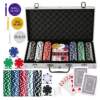 Poker Set ROYAL-FLUSH-PRO – 300 Clay Chips 10g – 2 Kaartspellen, Dobbelstenen & Dealer Buttons in Aluminium Koffer