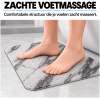 Antislipmat Douche Zacht & Waterdoorlatend - Wit - 60 x 60 cm - Incl. spons