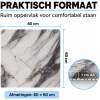 Antislipmat Douche Zacht & Waterdoorlatend - Wit - 60 x 60 cm - Incl. spons