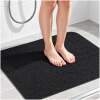 Antislipmat Douche Zacht & Waterdoorlatend - 60x60CM - Incl. Netspons - Antislip Douchemat Zwart – Anti Slip Douche Cabine Mat – Mat voor in de Badkamer - Badkamer accessoires