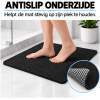 Antislipmat Douche Zacht & Waterdoorlatend - 60x60CM - Incl. Netspons - Antislip Douchemat Zwart – Anti Slip Douche Cabine Mat – Mat voor in de Badkamer - Badkamer accessoires