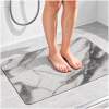 Antislipmat Douche Zacht & Waterdoorlatend - Douchemat Antislip Wit - 70 x 40 cm - Incl. spons